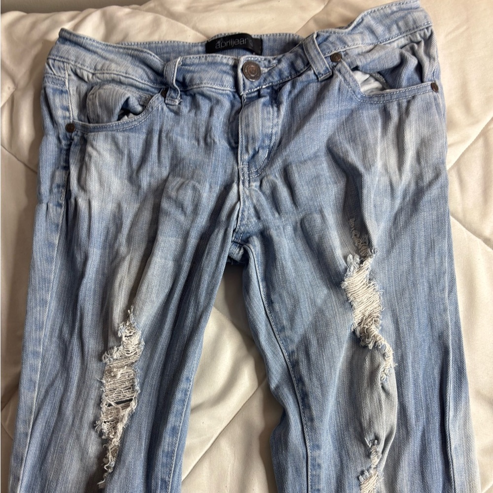 Y2K flared low rise Light Blue Women's Jeans